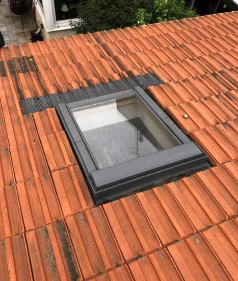 Pose de fenêtres de toit / Velux